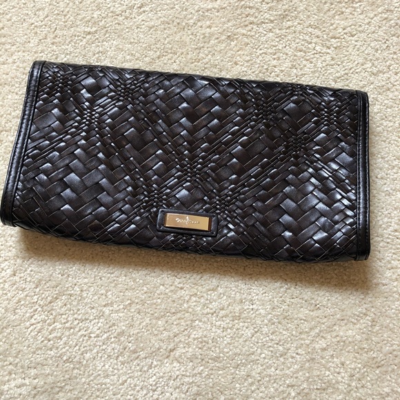 Cole Haan Genevieve Woven Leather Clutch - Picture 2 of 10